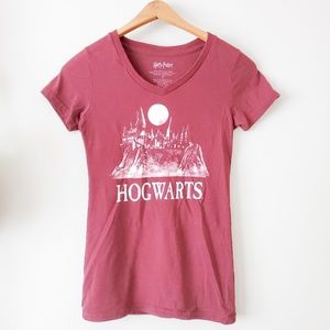 HARRY POTTER Maroon Hogwarts Castle T-Shirt